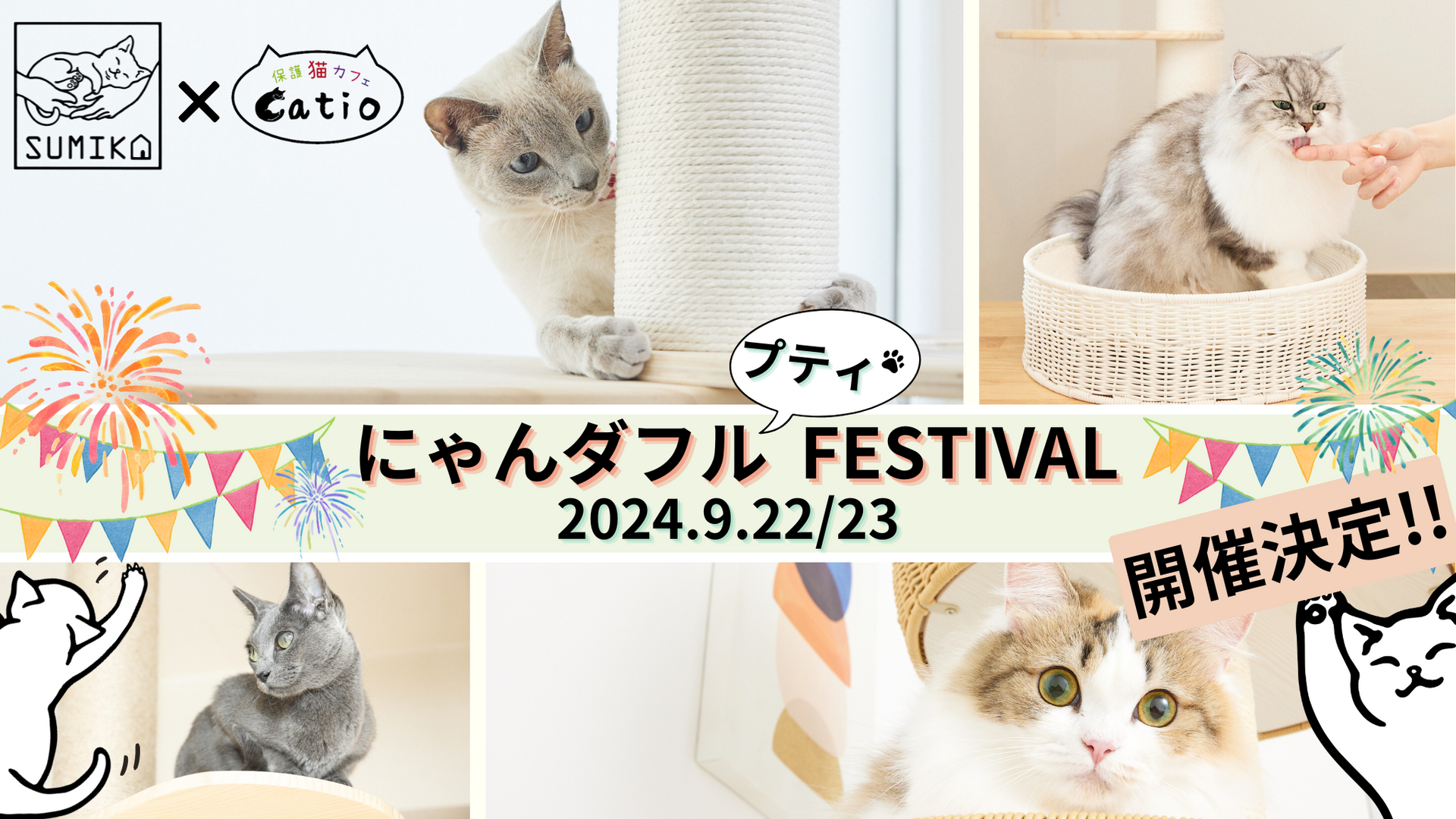 【リアル猫イベント】にゃんダフル プティ Festival 開催決定！