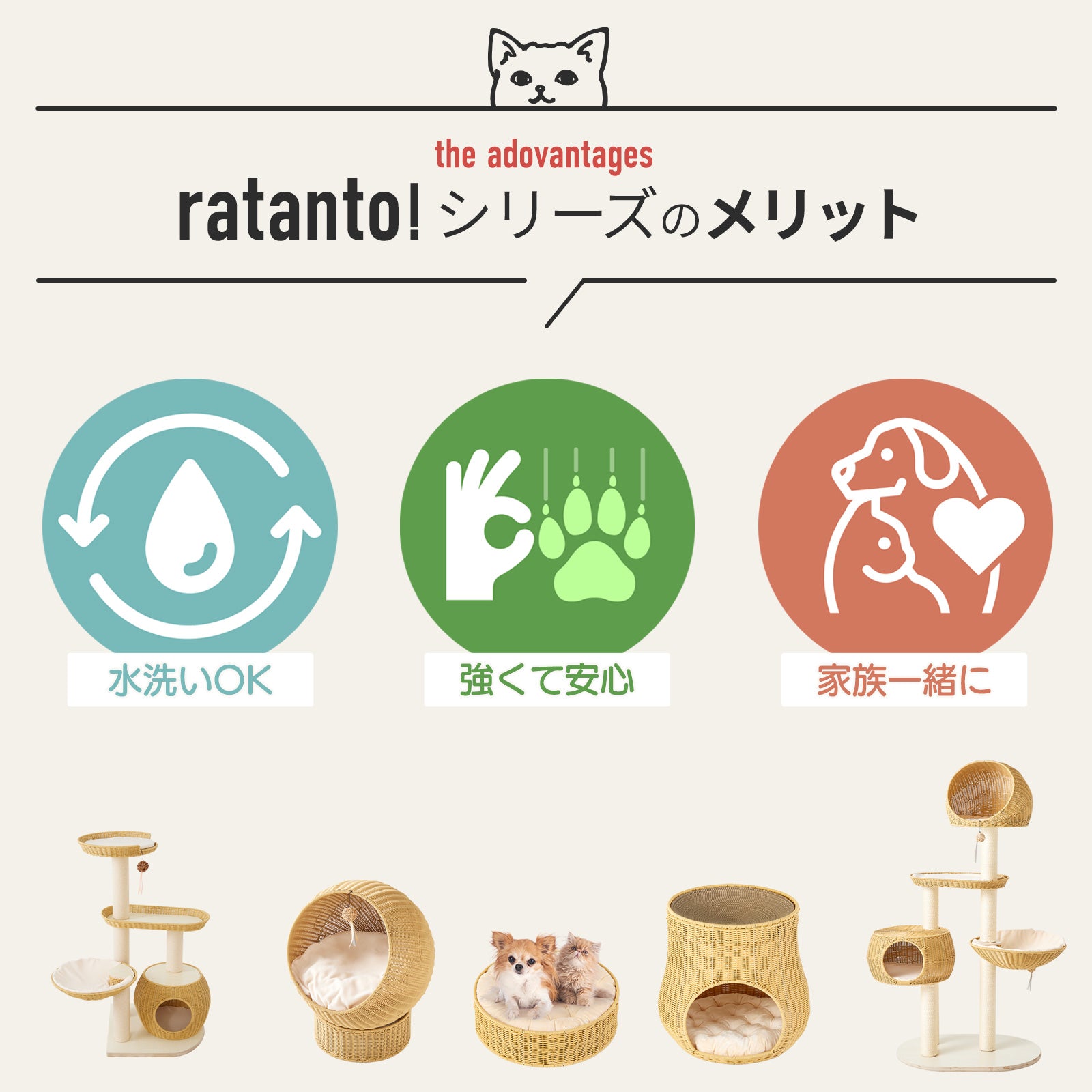 猫暮らし専門店 キミとワタシのSUMIKA ratanto!シリーズ 洗える 猫暮らし専門店 キミとワタシのSUMIKA ratanto!シリーズ 洗える